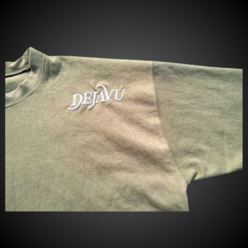 DEJAVU “shoulder stamp” tee (olive green)
