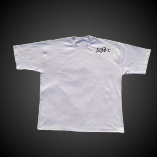 DEJAVU “shoulder stamp” tee (white)