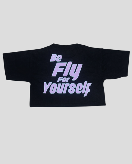 Pink females crop top tee